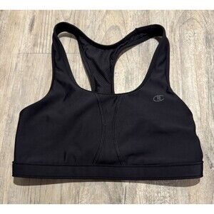 Champion Women's Plus Size M Black Vented Compression Sports‎ Bra